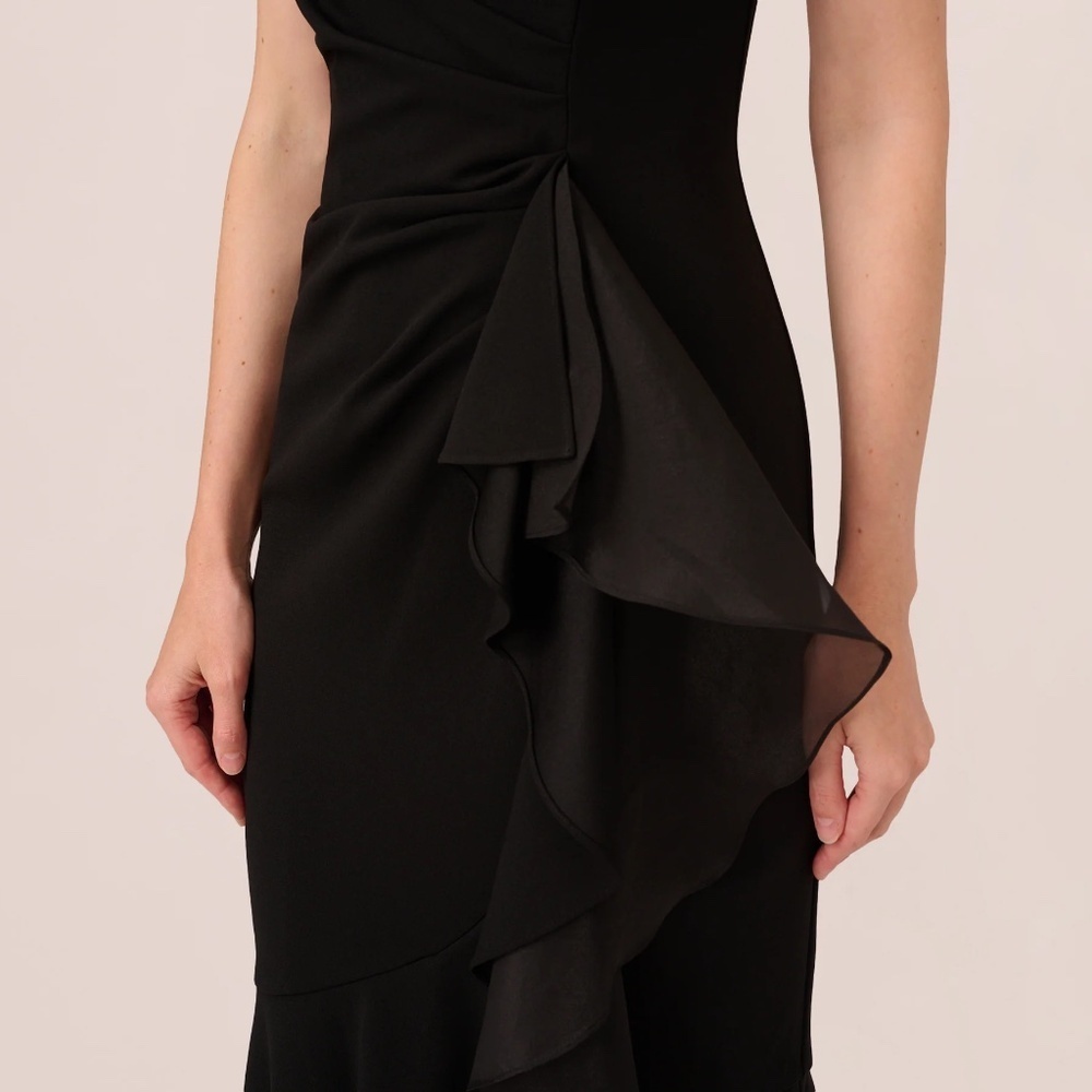 Adrianna Papell Black wedding guest maxi - Picture 3 of 10